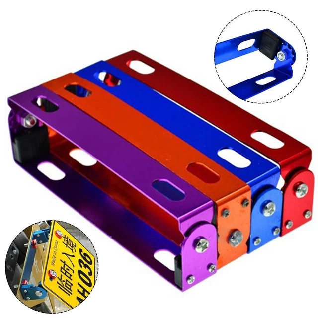 Support de plaque d'immatriculation de moto réglable installation et remplaceme