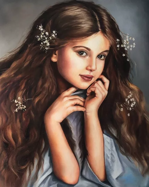 Original Oil Canvas Portrait Painting Art Painting Art By Ukraine Artist