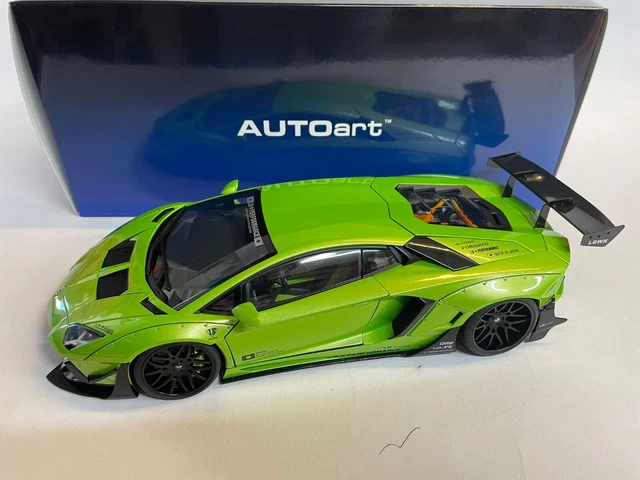 Miniature AUTOart 1/18 - Lamborghini Aventador Liberty Walk 2017 - Pearl Green