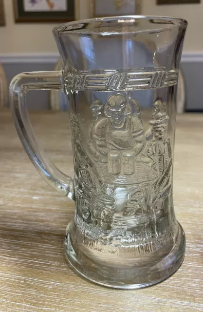 Indiana Glass Tiara Tavern German 6" Beer Stein Mug