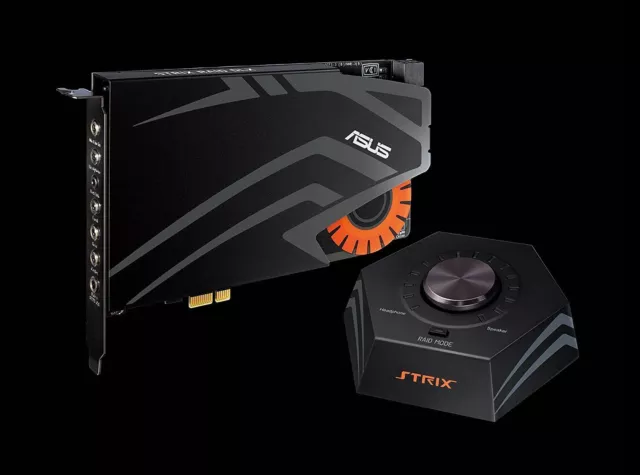 ASUSTEK high-resolution compatible strix gaming sound card PCI-E Control bo