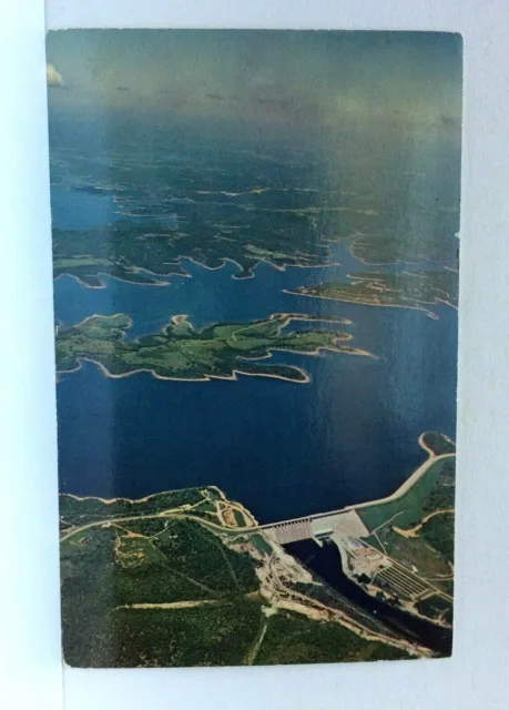Table Rock State Park Missouri MO Aerial View Lake Dam Trout Hatchery Postcard