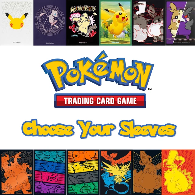 POKEMON TCG CARD Sleeves Choose Your Sleeves Standard Size