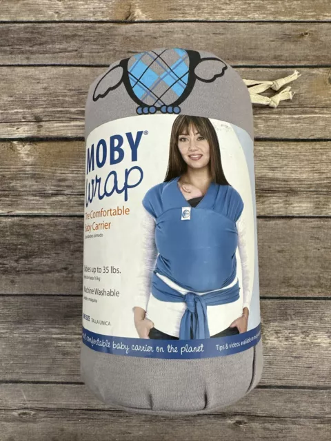 Moby Wrap The Comfortable Baby Carrier For Babies 8-35 lbs Gray Hoot Classic