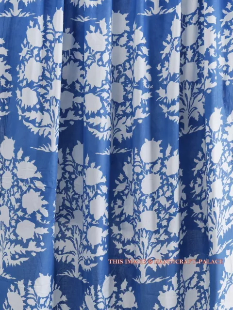 Indien Handmade Imprimé Floral 100% Coton Robe Couture Craft Tissu par Le 4.6m