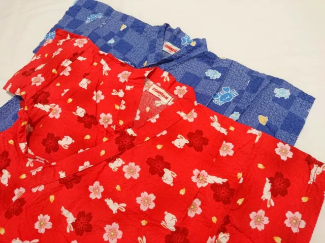 Japanese kimono, Yukata, JINBEI, Kids, Boy, Girl, Sakura, Rabbit, Crab, 24M.