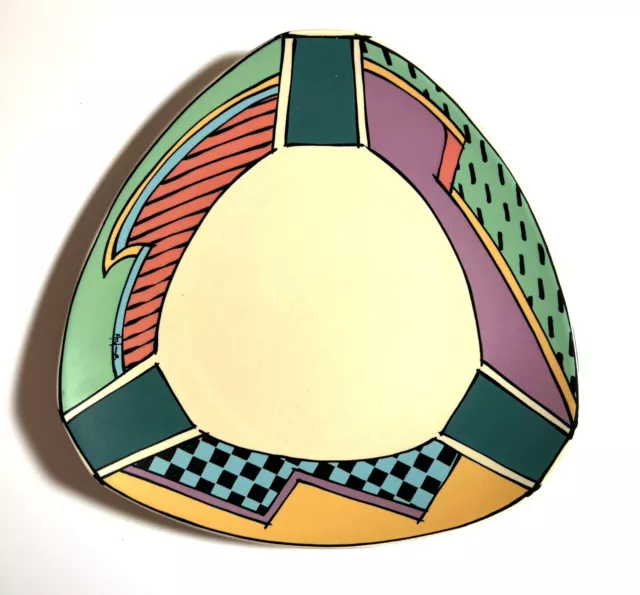 Vintage 1980s Rosenthal Studio Line Flash Dorothy Hafner 7.5” Plate PERFECT