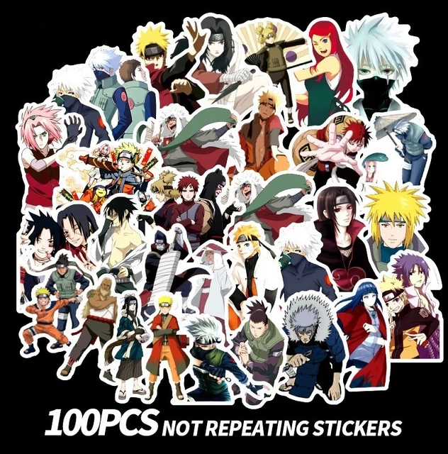 (100PC) ANIME STICKERS Naruto Sasuke Itachi Sakura for Skateboard