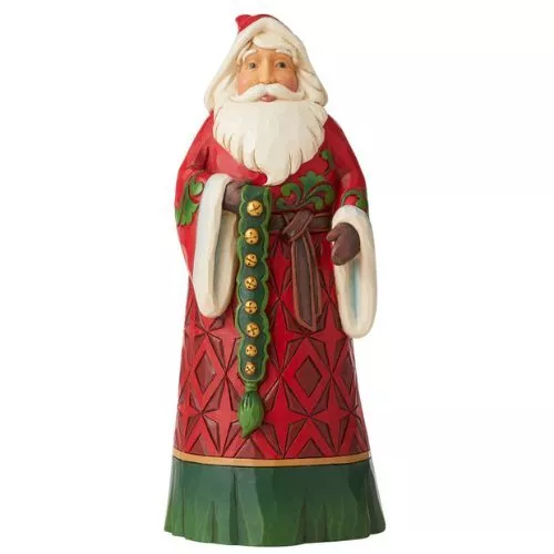 Jim Shore Heartwood Creek Santa With Jingle Bells