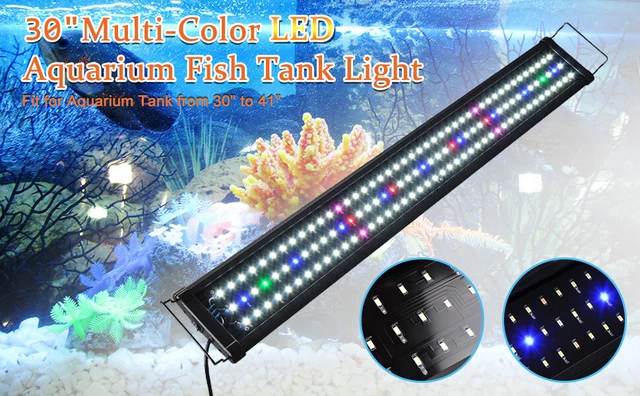 Multi-Color LED Light Aquarium Full Spectrum 129 LED For 30"-41" Fish Tank