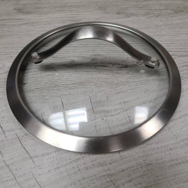 Calphalon Glass Stainless Steel Pot Pan Replacement Lid 6 3/4" Brushed Nickel