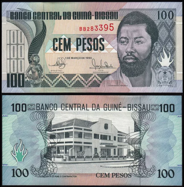 Guinea Bissau 100 Pesos (P11) 1990 Unc