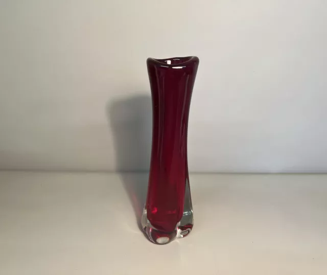 Kosta Boda | Sommerso Glass Vase by Vicke Lindstrand | Mid Century #A9