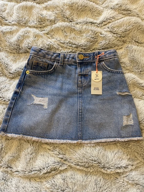 BNWT Girls River Island Denim Skirt age 3-4 years
