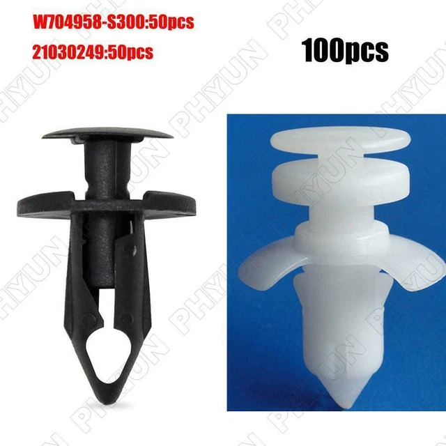 100 Push Type Retainer Clips 21030249+Trim Panel Clip Push For Ford W704958-S300