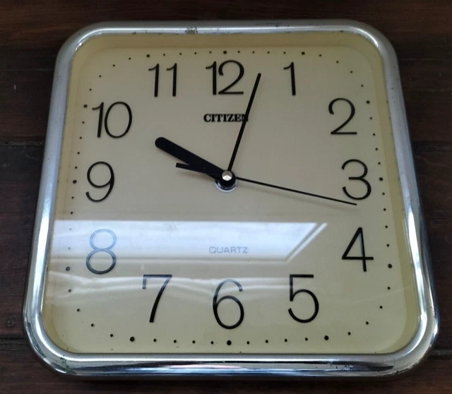 CITIZEN QUARTZ orologio da parete - muro VINTAGE Anni 80 funzionante