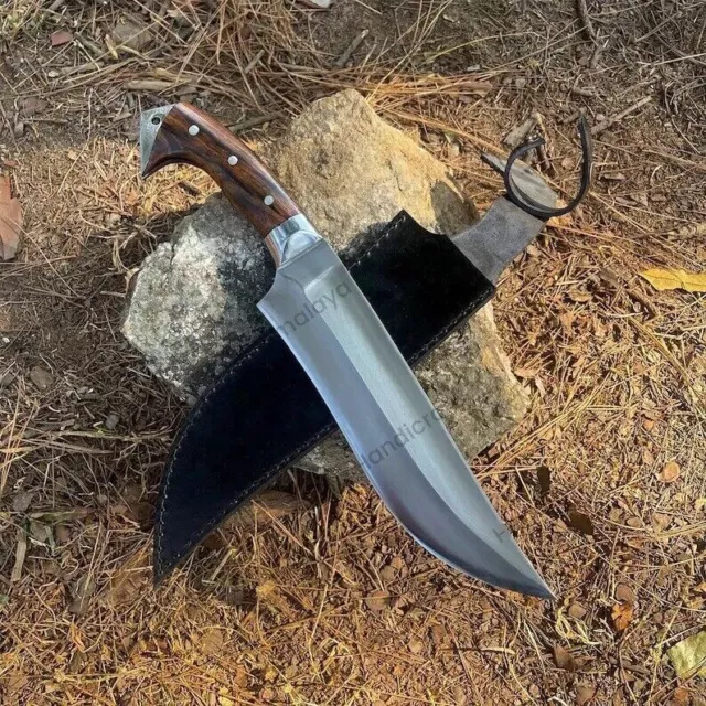 Custom Handmade Carbon Steel Survival Machete Knife Hunting Camping Knife