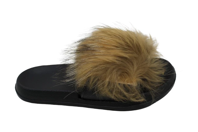 Aaaaa Womens Slippers, Brown, Size 9.5
