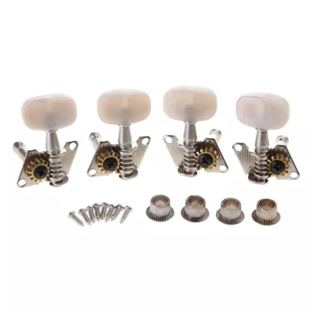 2R+2L Guitar Ukulele Tuning Pegs Button Strings Tuning Tuners Heads Accessories