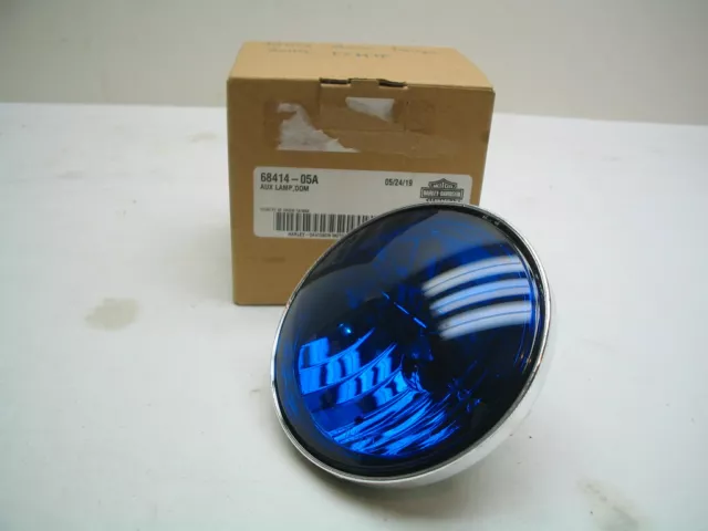 Blue Auxiliary Passing Lamp Bulb 68414-05A Harley FLHTP FLTP FLHP Pursuit Light