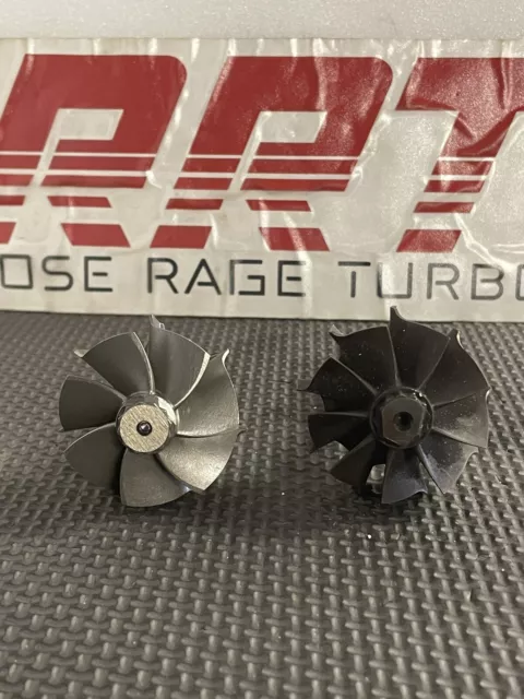 RRT 7 Blade Turbine Shaft Wheel Upgrade For HT12-3 KAI Mazda Rx7 Twin Turbo FD3S