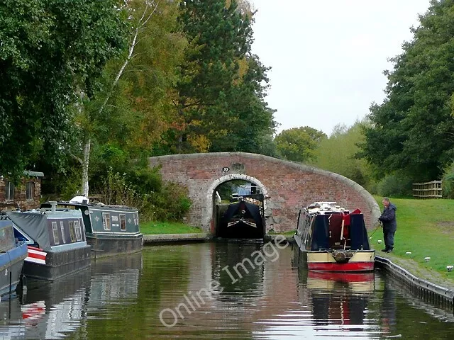 Photo 6x4 Traffic at Wood End Lock, near Fradley, Staffordshire Curboroug c2009