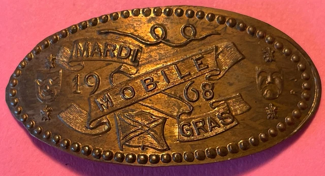Mardi Gras, Mobile 1968 (JON-68) on 1962 1₵