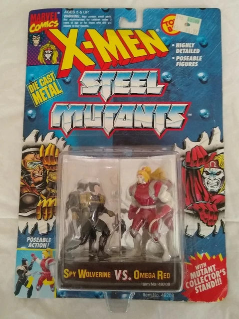 NEW MARVEL SPY WOLVERINE vs OMEGA RED 1994 STEEL MUTANTS X-Men DIE CAST USA