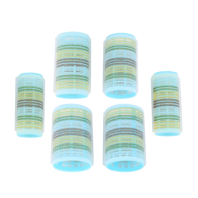 6 pz gioielli per capelli rullo parrucchiere pony arricciacapelli adesivo viaggio riccio