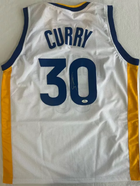 Wardell Stephen Curry Signed Autographed Golden State Warriors Jersey with COA