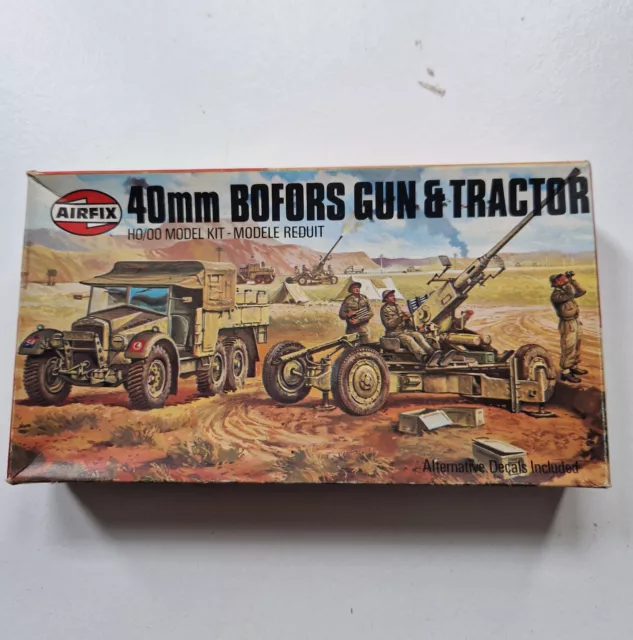 Airfix ho/oo Bofors gun and tractor