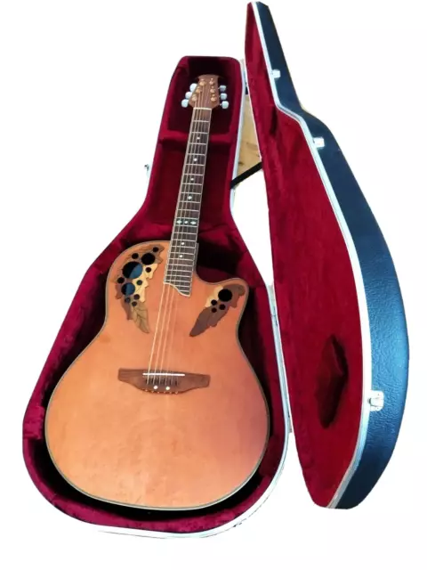 Ovation Celebrity CP247 Acoustic Guitar  & OP30 pre amp tuner / 3 way equaliser