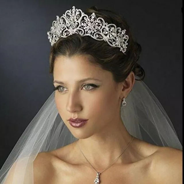 Luxury Crystal Tiara Rhinestone Bride Crown Bridal Tiaras Wedding Hair Accessory