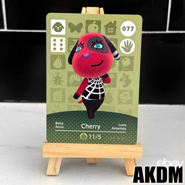Carte Amiibo Animal Crossing, 044 Luna / Shari, Série 1, EUR, Near Mint