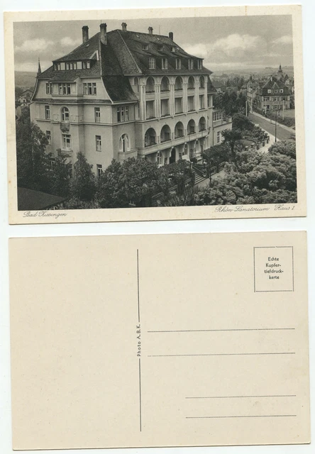 09122 - Bad Kissingen - Rhön-Sanatorium - Haus 1 - alte Ansichtskarte