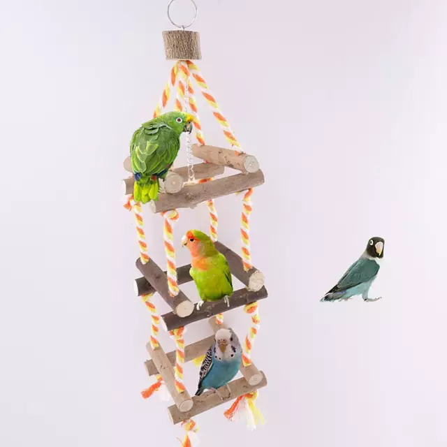 Holz Schaukel Vogelspielzeug für Vögel Papageien Sittiche Wellensittiche