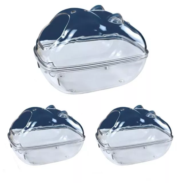Acrylic Plastic Hamster Toilet Cage Transparent Mouse Box  Hamster