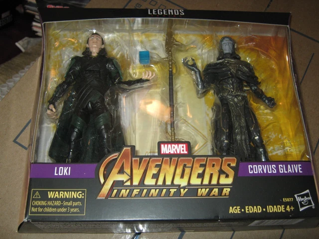 Marvel Legends Loki & Corvus Glaive 2-Pack Infinity War +Quasar 6" Action Figure