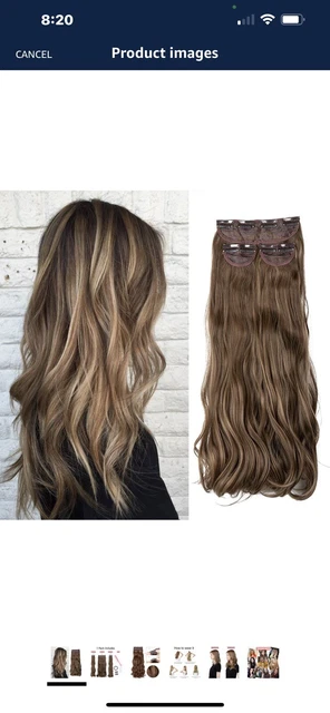 Topper KooKa Style 3PCS Clip In Hair for Women Hairloss