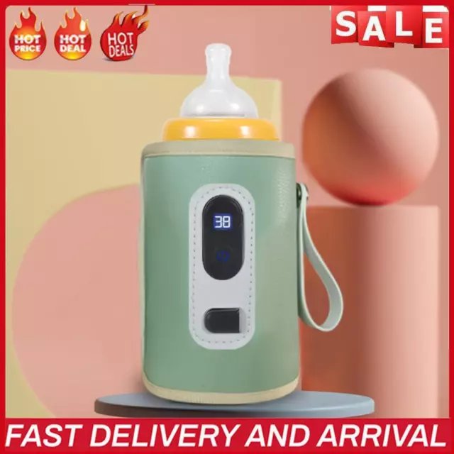 USB Baby Bottle Heater Convenient Temperature Display Outdoor Travel Accessories