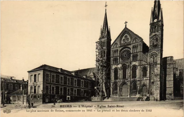 CPA AK REIMS - L'Hopital - Église St-Remi (741828)