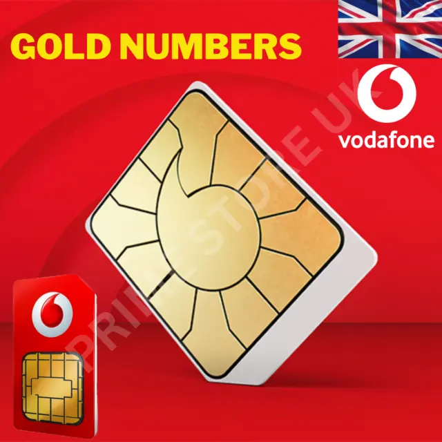 Vodafone Sim Card Pay as you go Gold number VIP Number Business VIP Sim Card UK
