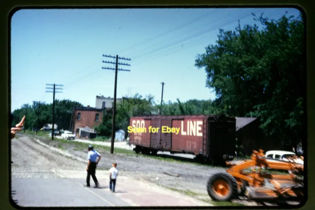 Soo Line Box Car in 1961, Kodachrome Slide aa 13-15a