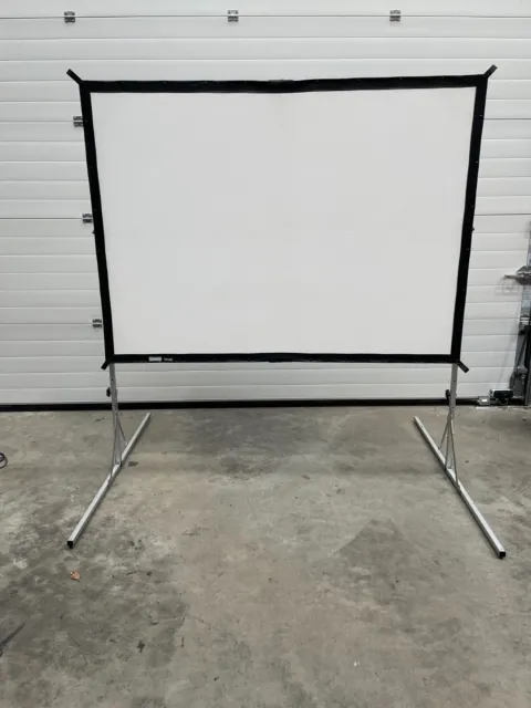 DALITE 6x4ft 4:3 Fast Fold Screen - Front + Rear, Case