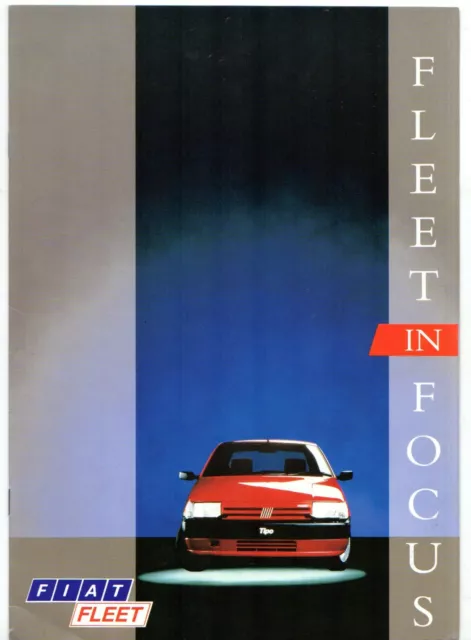 Fiat Fleet In Focus 1990 UK Market Sales Brochure Panda Uno Tipo Croma Ducato