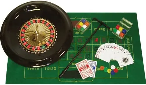 juego de ruleta de 16 pulgadas con accesorios multi