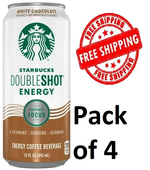 STARBUCKS DOUBLESHOT ENERGY White Chocolate Coffee Energy Drink,15 oz