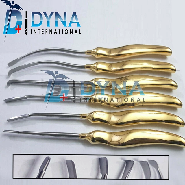 Face Lift Browlift Dissectors & Elevator Set of 6 Pcs Plastic surgery instrument