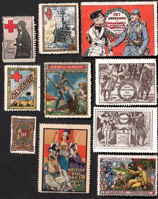 Erinnophilie - Vignette militaire delandre - 114ème régiment d