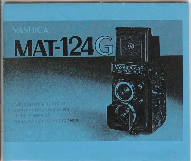 Instruction User's Manual Yashica MAT-124G Multilingual